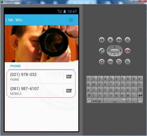Android People Contact List Android People Contact List
