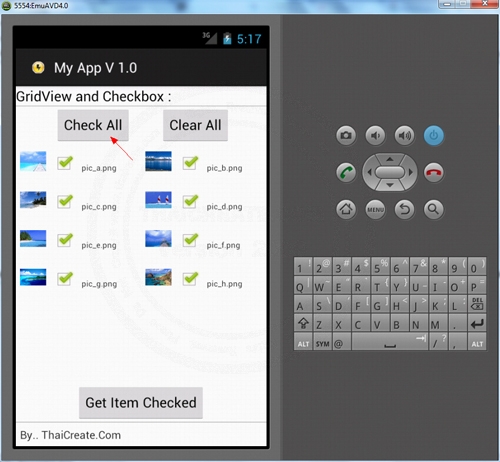 Android GridView and Checkbox