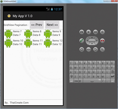 Android GridView Padding and Pagination