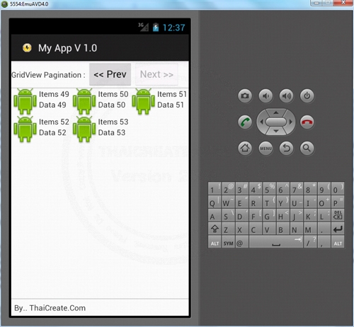 Android GridView Padding and Pagination