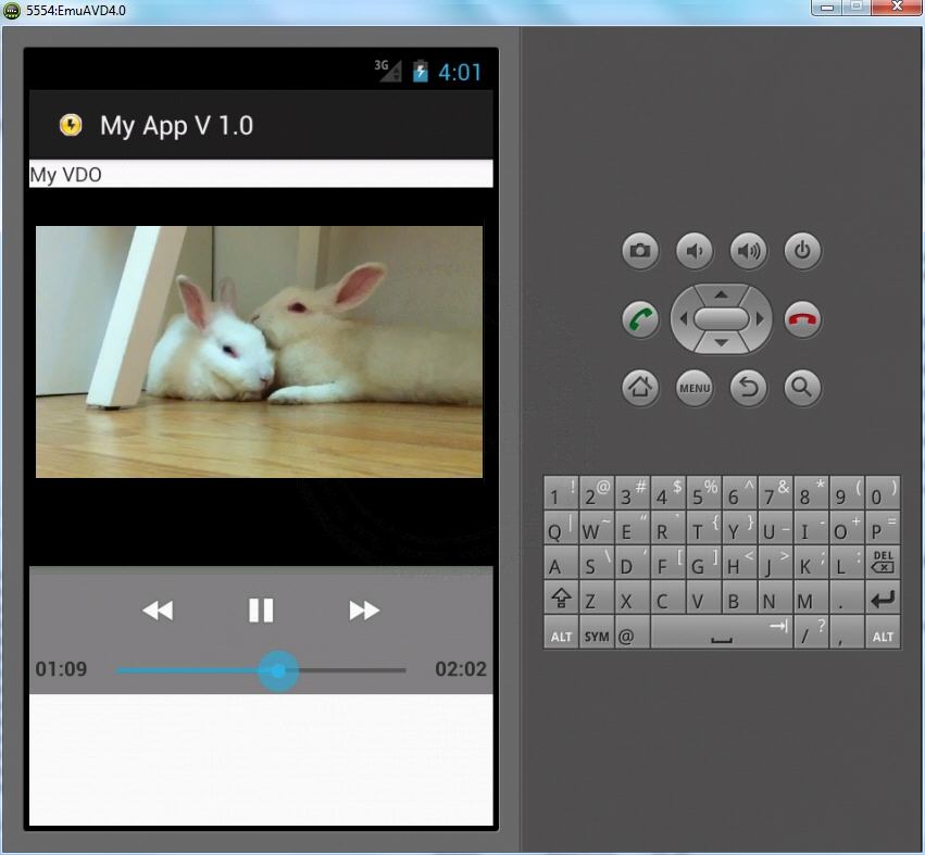 VideoView - Android Widgets Example