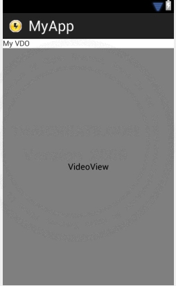 VideoView - Android Widgets Example