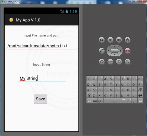 Android Create Text file in SD Card