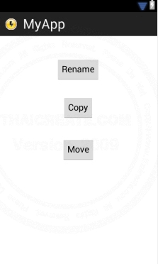 Android Rename Move Copy file in SD Card (Java Android) Android Rename Move Copy file in SD Card (Java Android)