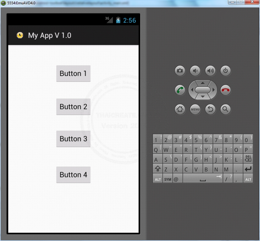 RelativeLayout - Android Widgets Example