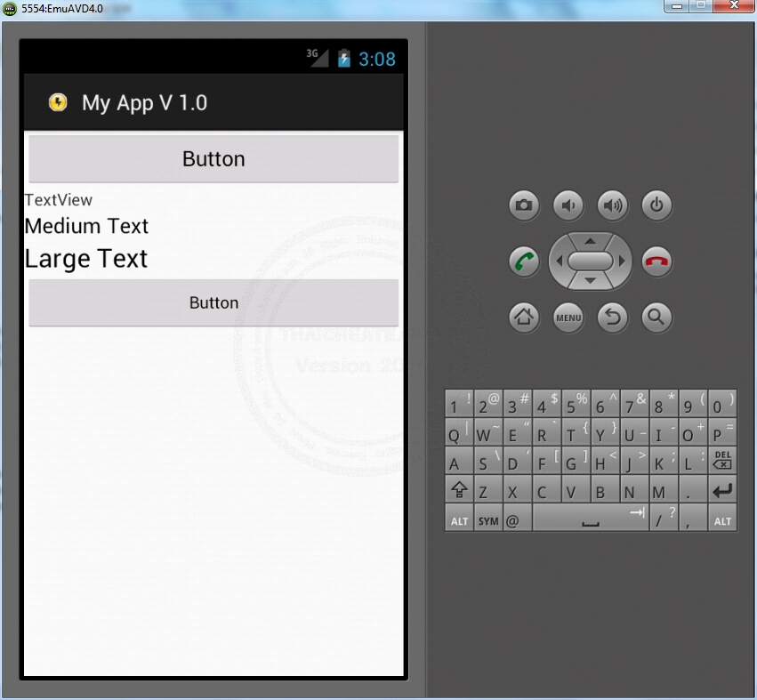 TableLayout - Android Widgets Example