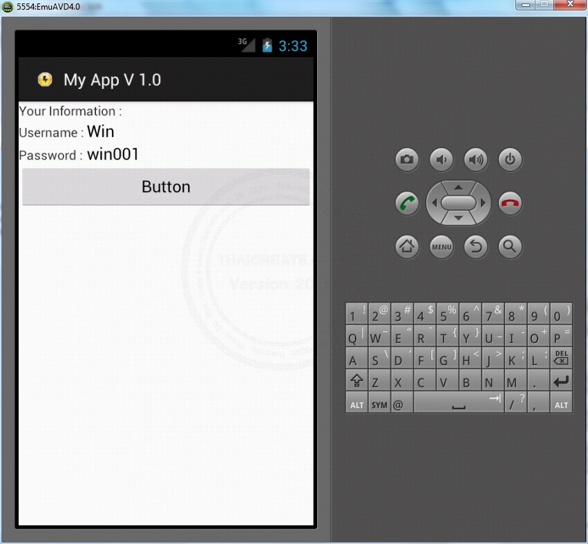 TableRow - Android Widgets