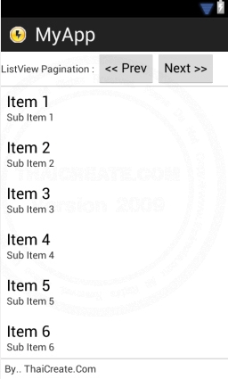 Android ListView Padding and Pagination