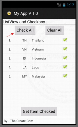 Android ListView and Checkbox