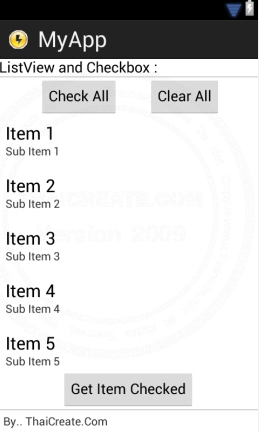 Android ListView and Checkbox