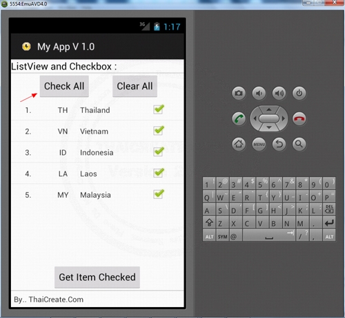 Android ListView and Checkbox