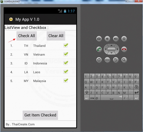 Android ListView and Checkbox Android ListView and Checkbox
