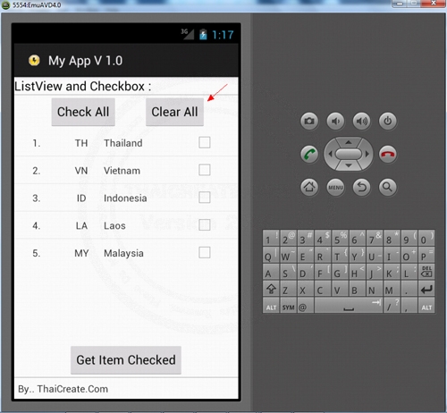 Android ListView and Checkbox Android ListView and Checkbox
