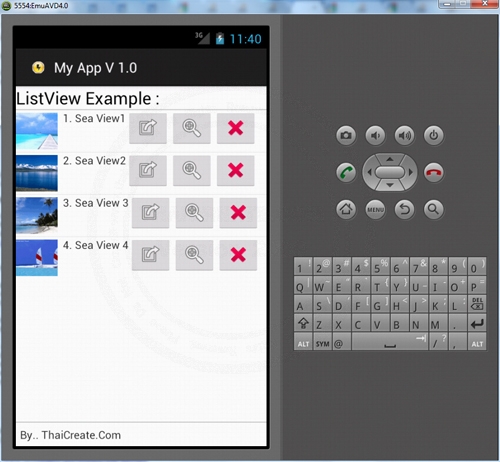 Android ListView and Buttons Command Android ListView and Buttons Command