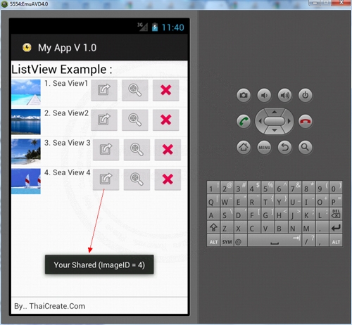 Android ListView and Buttons Command Android ListView and Buttons Command