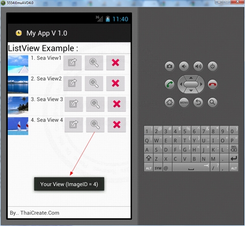 Android ListView and Buttons Command Android ListView and Buttons Command