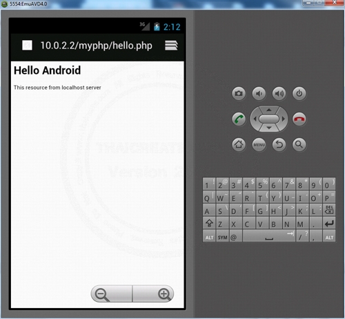 Android open localhost Website in Emulator (AVD)