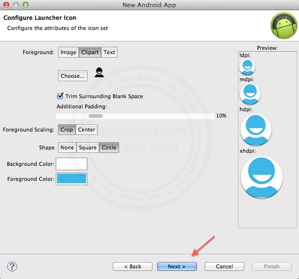 Android Mac Eclipse Create Project Run Emulator