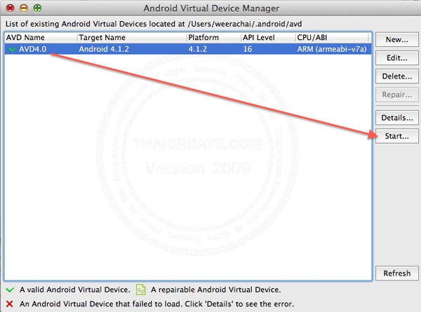 Android Mac Emulator AVD