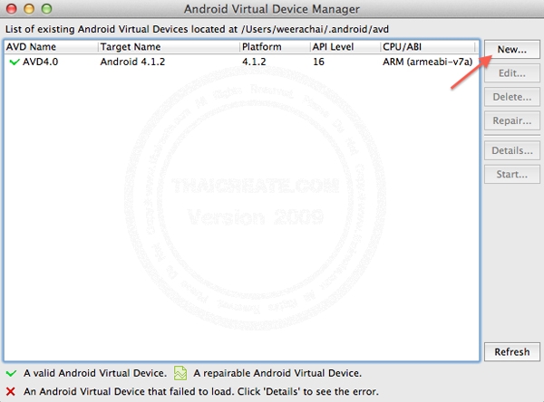 Android Mac Emulator AVD