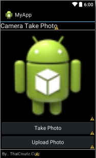Android Taking Photo and Upload file to Server (PHP/Upload) Android Taking Photo and Upload file to Server (PHP/Upload)