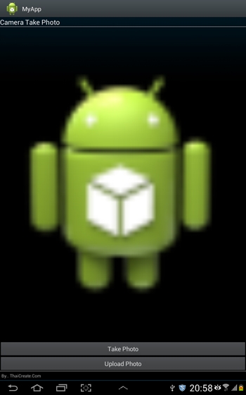 Android Taking Photo and Upload file to Server (PHP/Upload) Android Taking Photo and Upload file to Server (PHP/Upload)