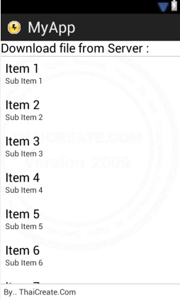 Android ProgressBar When Click Item in ListView for Download file from Server Android ProgressBar When Click Item in ListView for Download file from Server