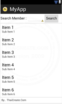 Android Search Display result Data from Web Server Android Search Display result Data from Web Server