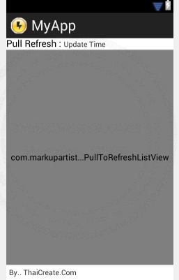Android  Pull down to refresh (php and mysql)