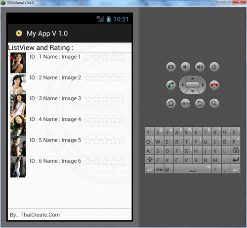 Android Rating (Vote) and ListView Part 1 Android Rating (Vote) and ListView Part 1