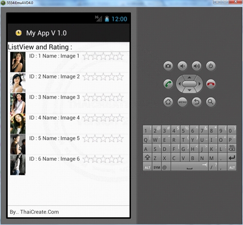 Android Rating (Vote) and ListView Part 1 Android Rating (Vote) and ListView Part 1