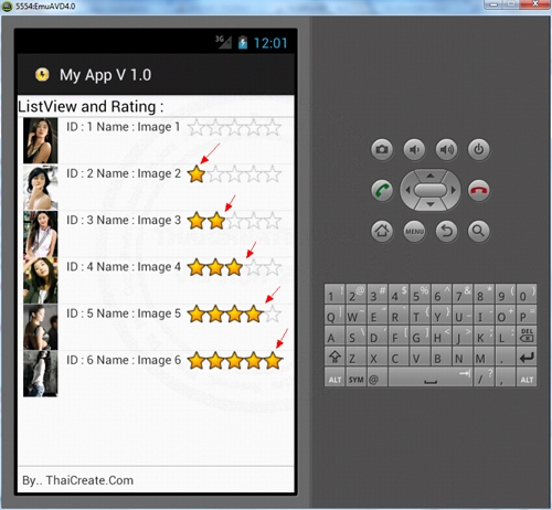 Android Rating (Vote) and ListView Part 1 Android Rating (Vote) and ListView Part 1