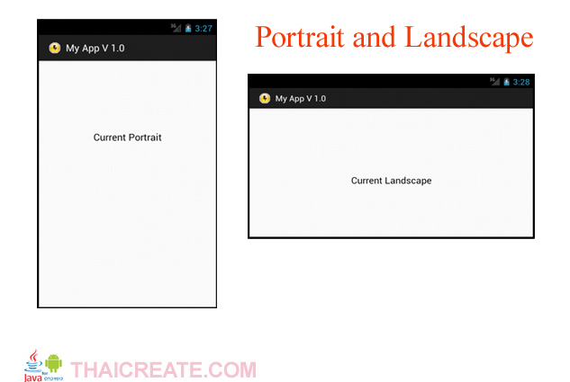 Android Rotate Switching Portrait and Landscape