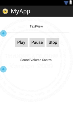 Android SeekBar Control Audio Sound Volume