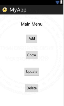 Android SQLite Show Data Android SQLite Show Data