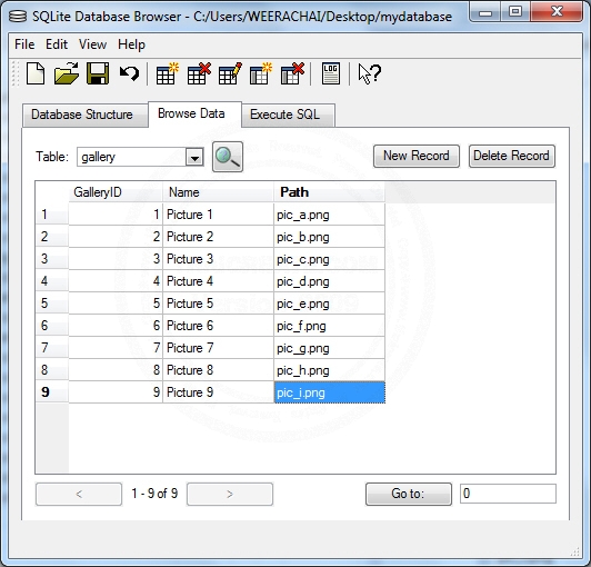 Android SQLite กับ Spinner (DropDownList)