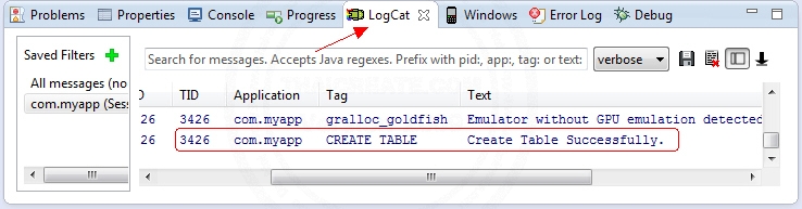 Android SQLite  Database Android SQLite  Database