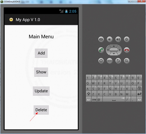 Android SQLite Delete Data Android SQLite Delete Data