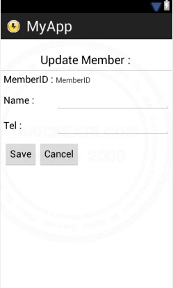 Android SQLite Edit Update Android SQLite Edit Update