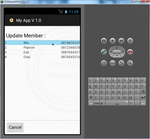Android SQLite Edit Update Android SQLite Edit Update