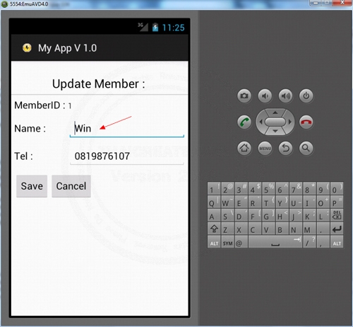 Android SQLite Edit Update Android SQLite Edit Update
