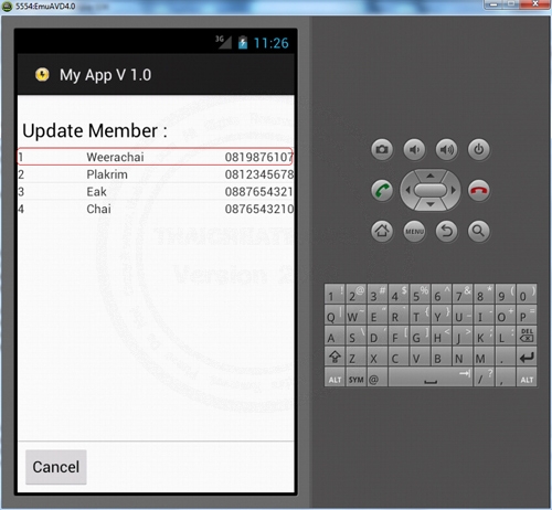 Android SQLite Edit Update Android SQLite Edit Update