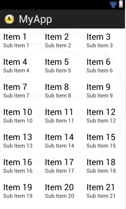 Android GridView and SQLite Database Android GridView and SQLite Database