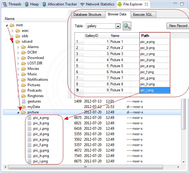 Android SD Card ImageView SQLite