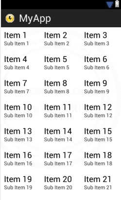 Android GridView and SQLite Database Android GridView and SQLite Database
