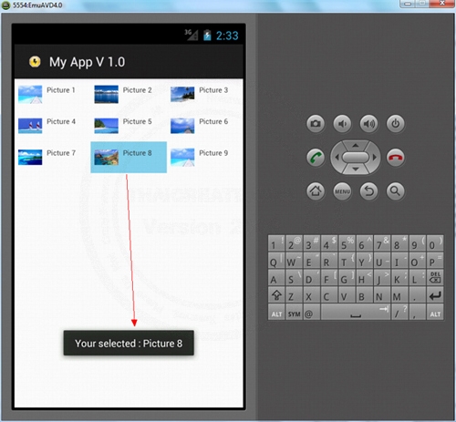Android GridView and SQLite Database Android GridView and SQLite Database