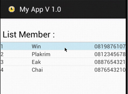 Android กับ ListView Database ของ SQLite  Android กับ ListView Database ของ SQLite