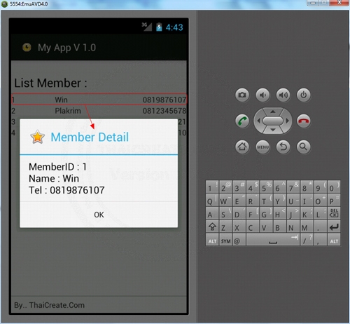 Android กับ ListView Database ของ SQLite Android กับ ListView Database ของ SQLite