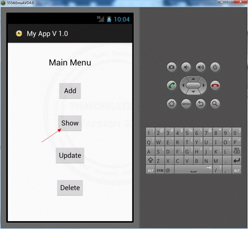 Android SQLite Show Data