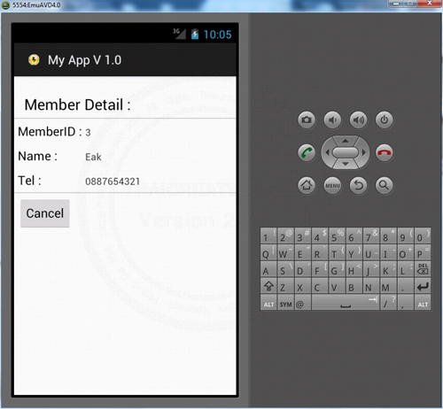 Android SQLite Show Data Android SQLite Show Data